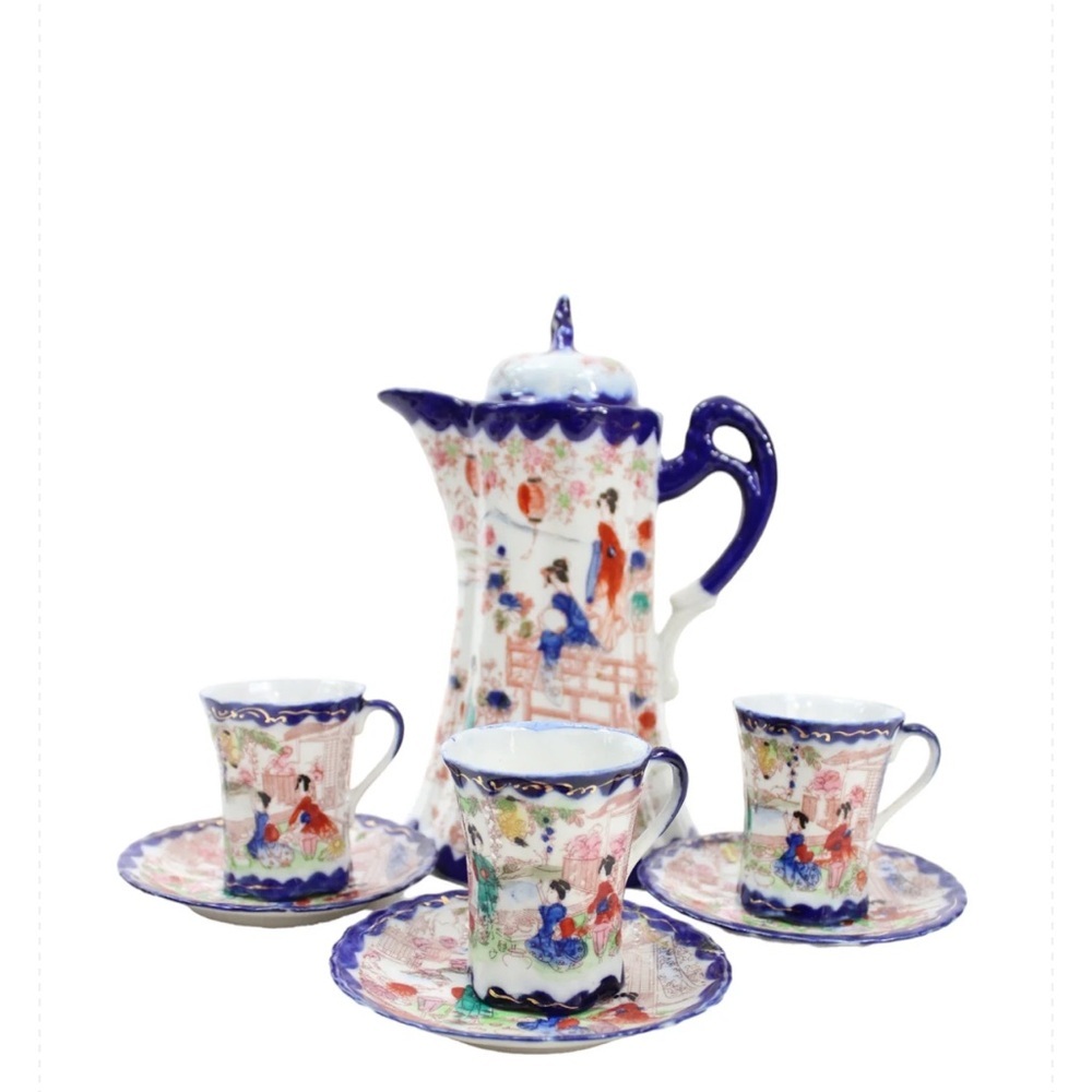 Vintage teapot set 13 piece
